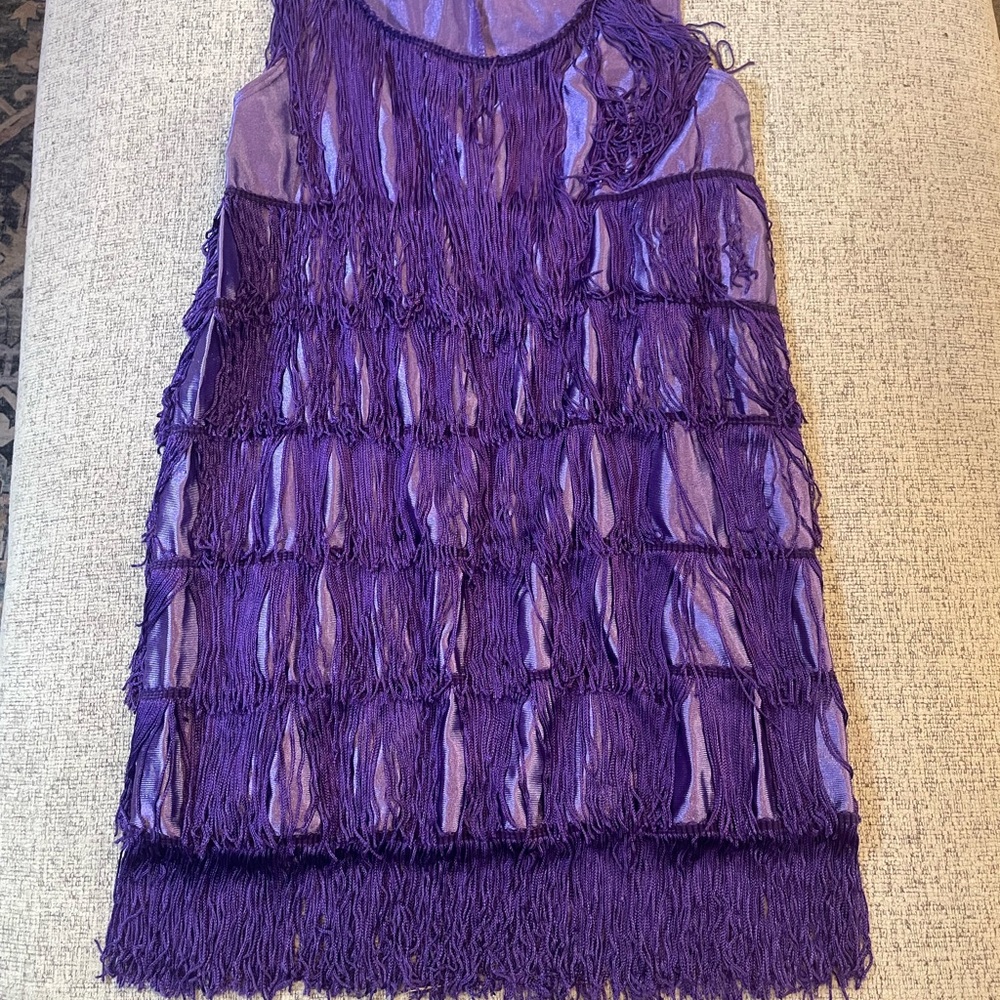 Purple Fringe Flapper inspired costume